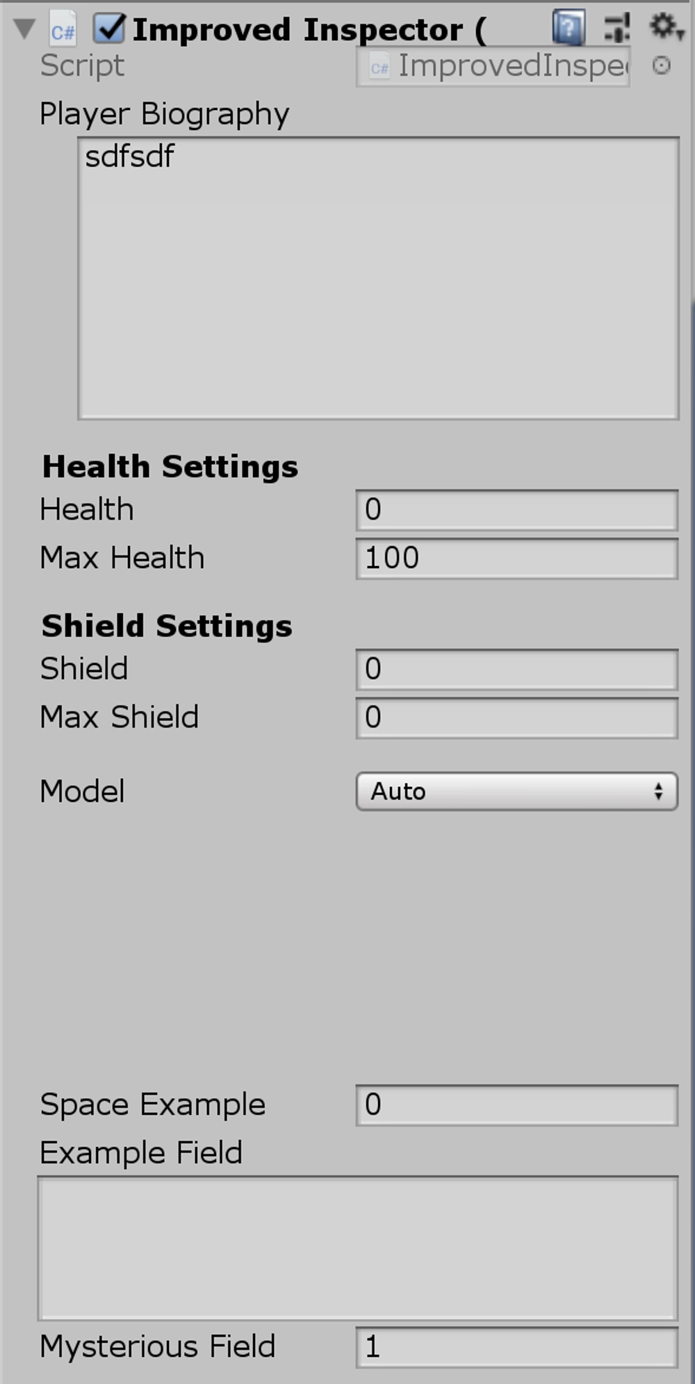 img of Styling Inspector Scripts with Unity Attributes